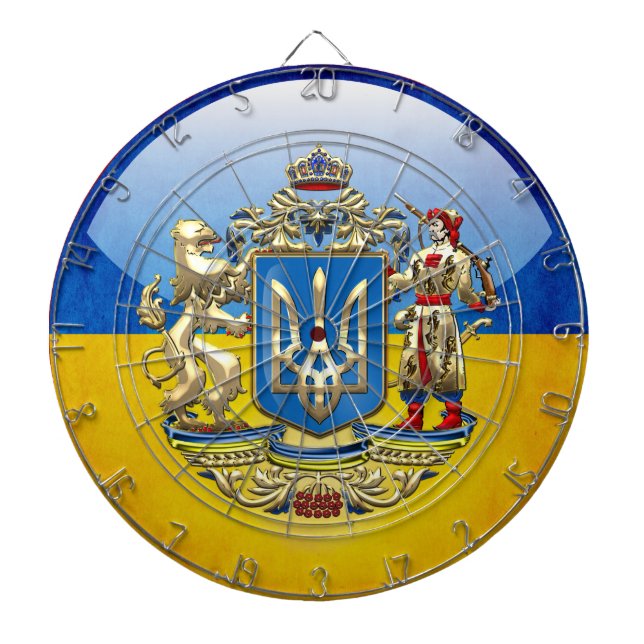 [200] Ukraine: Proposed Greater Coat of Arms Dartscheibe (vorne)