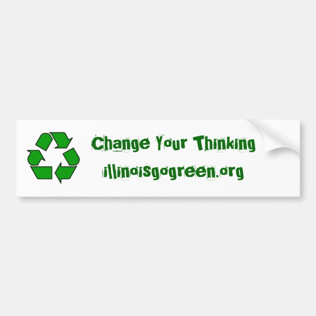 200px-Recycle001.svg, ändern Ihr Thinkingillin… Autoaufkleber (Vorne)