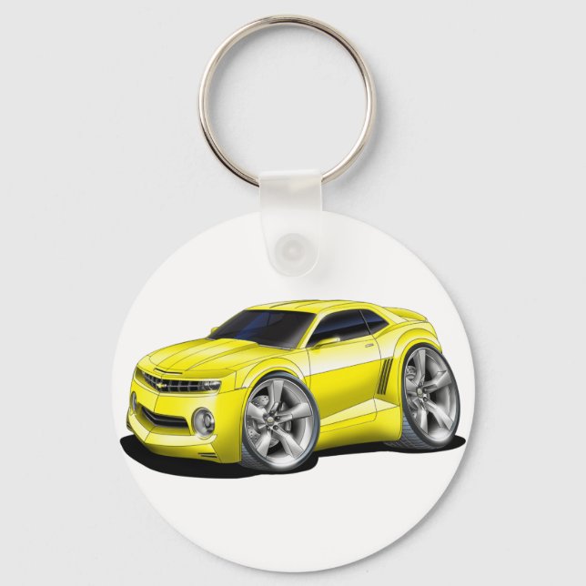 2010-11 Camaro Gelber Wagen Schlüsselanhänger (Vorderseite)