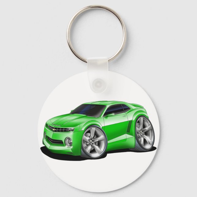2010-11 Camaro Green Car Schlüsselanhänger (Vorderseite)