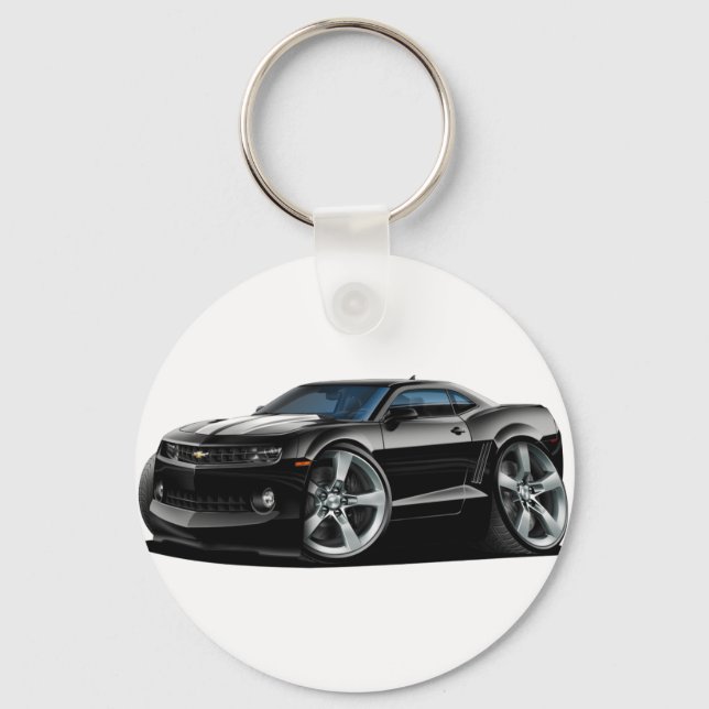 2010-12 Camaro Black-White Car Schlüsselanhänger (Vorderseite)