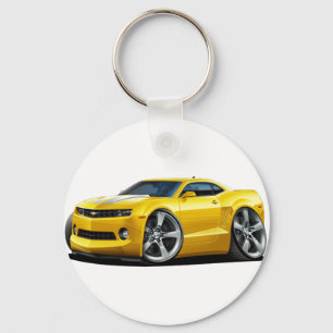 2010-12 Camaro Gelb-Weiß-Auto Schlüsselanhänger