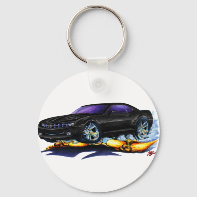 2010 Camaro Black Car Schlüsselanhänger (Vorderseite)