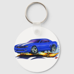 2010 Camaro blauer weißer Wagen Schlüsselanhänger