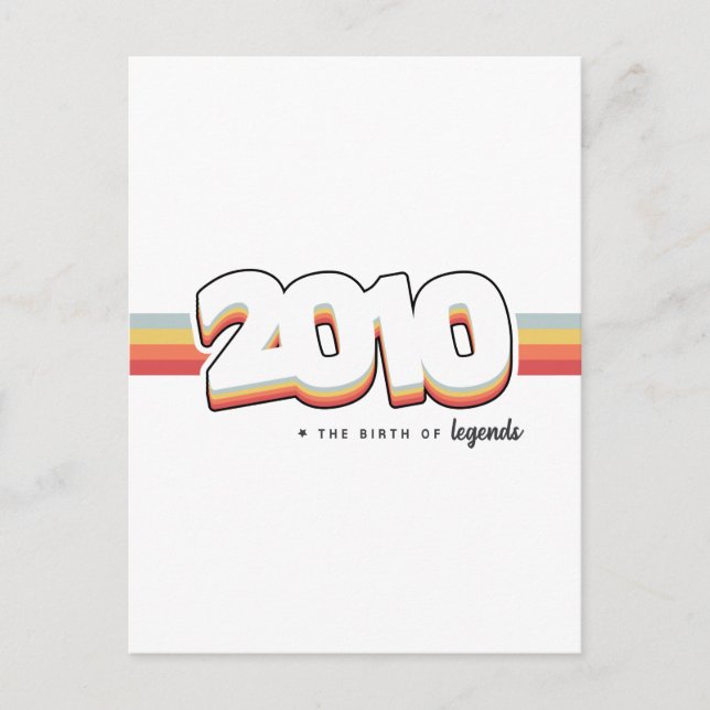 2010 Die Geburt von Legenden Postkarte (Vorderseite)