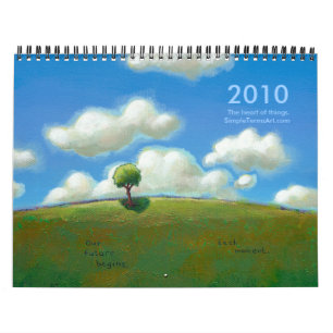 2010 einfacher Ausdruck-Kunst-Kalender - schönes Kalender