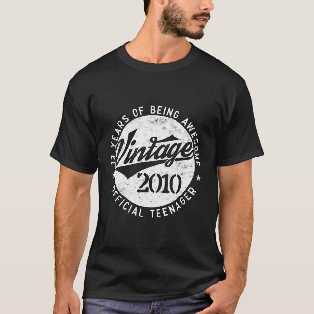 2010 Offiziell Nager 13. 13 Jahre alt T-Shirt (Vorderseite)