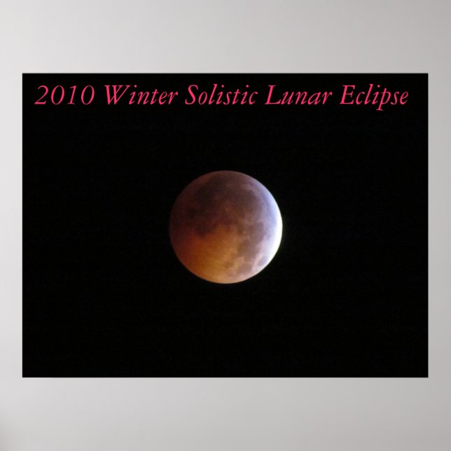 2010 Winter Solistic Lunar eclipse Canvas Print Poster (Vorne)