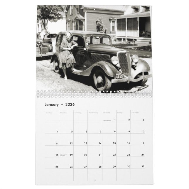 2011 alte Auto-und Leute-Kalender Kalender (Jan 2026)