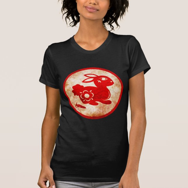 2011 Chinesisches Neujahrsfest des Kaninchens T-Shirt (Vorderseite)