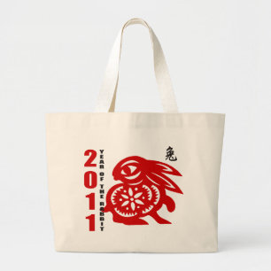 2011 chinesisches Papier-Schnitt-Jahr des Jumbo Stoffbeutel