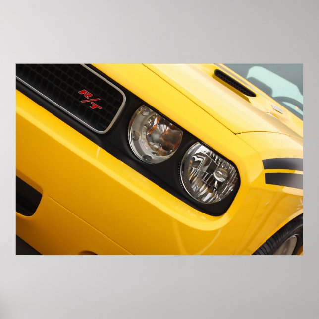 2011 Dodge Challenger R/T Gelb Poster (Vorne)