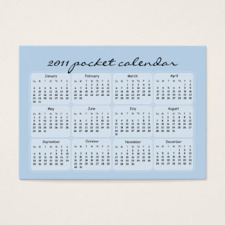 2011 Kalender der rosafarbenen Zweigpocketkalender