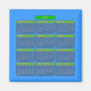 2011 Kalender-Magnet Magnet
