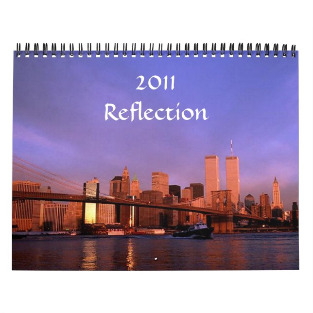 2011 "Réflexion" Calendrier Twin Towers Vues (Protection)