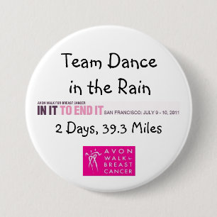 2011 Team-Tanz im Regen-Knopf Button