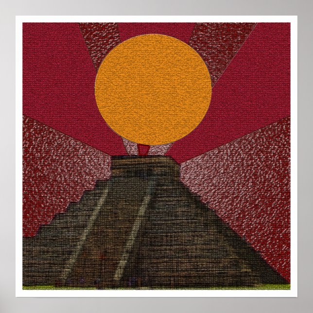 2012 Affiches "Mayan Chichen Itza Kukulkan" (Devant)