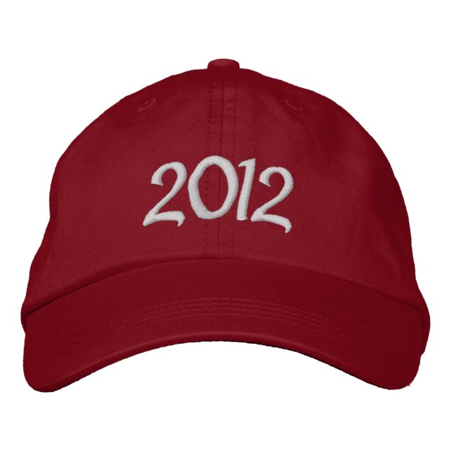 2012 bestickte Cap Kappe (Vorderseite)