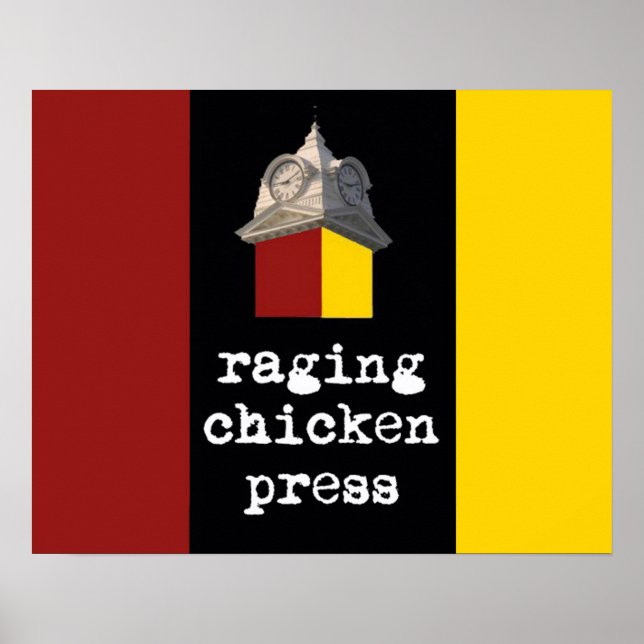 2012 Design-Plakat "Raging Chicken Press" Poster (Vorne)