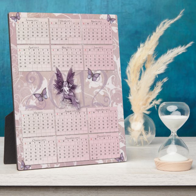 2012 Fairy Calendar PIcture Plaque Fotoplatte (Seite)