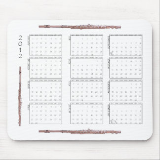 2012 Flöten-Kalender Mousepad