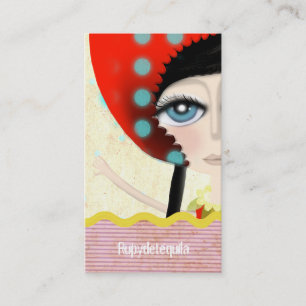 2012 Illustration Doll Texture Business Card Visitenkarte