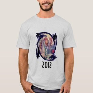 2012 Jahr des Drachen Fantasy-Kunst T-Shirt