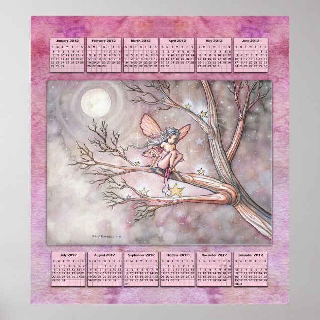 2012 Jahr Weihnachtsgebäck für kleine Mädchen Poster (Vorne)