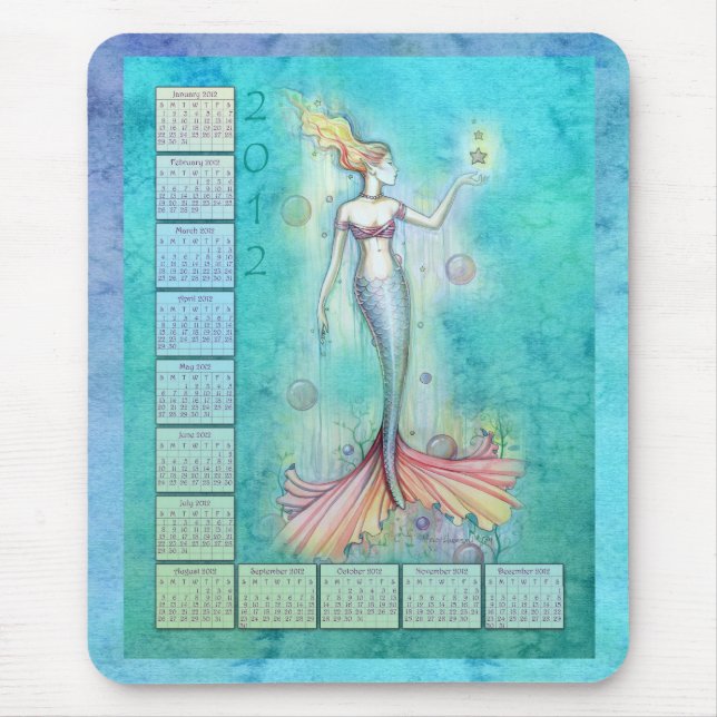2012 Kalender Mermaid Mousepad (Vorne)