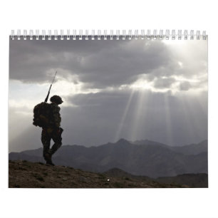 2012 MilitärSilhouetten im Gott, den wir vertraue Kalender