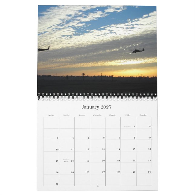 2012 MilitärSilhouetten Kalender (Jan 2027)