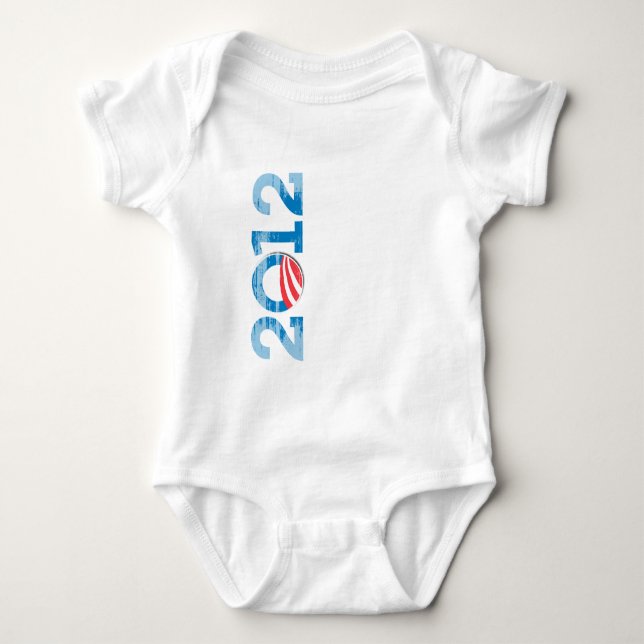 2012-OBAMA Vintage.png Baby Strampler (Vorderseite)