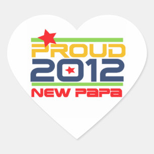 2012 Papa-T - Shirt und Geschenke Herz-Aufkleber