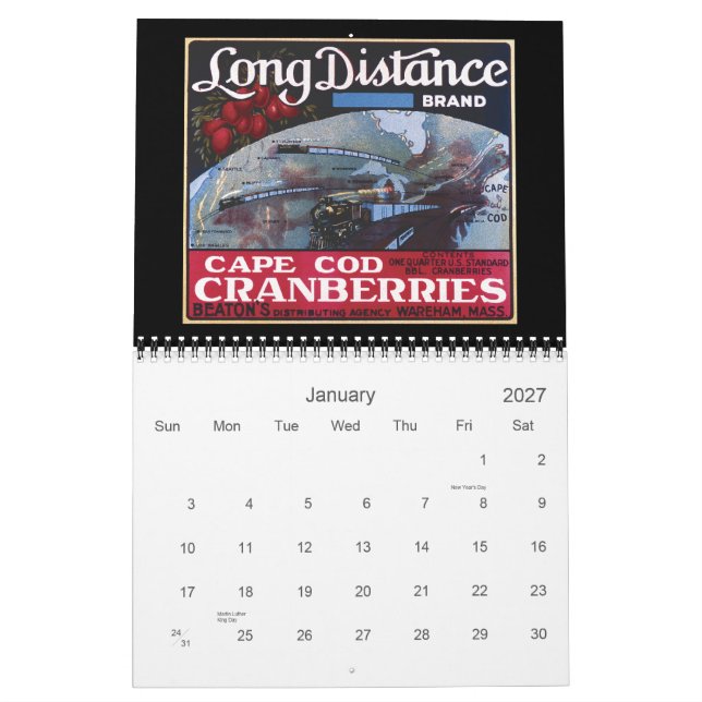 2012 Preiselbeer-Kalender Kalender (Jan 2027)