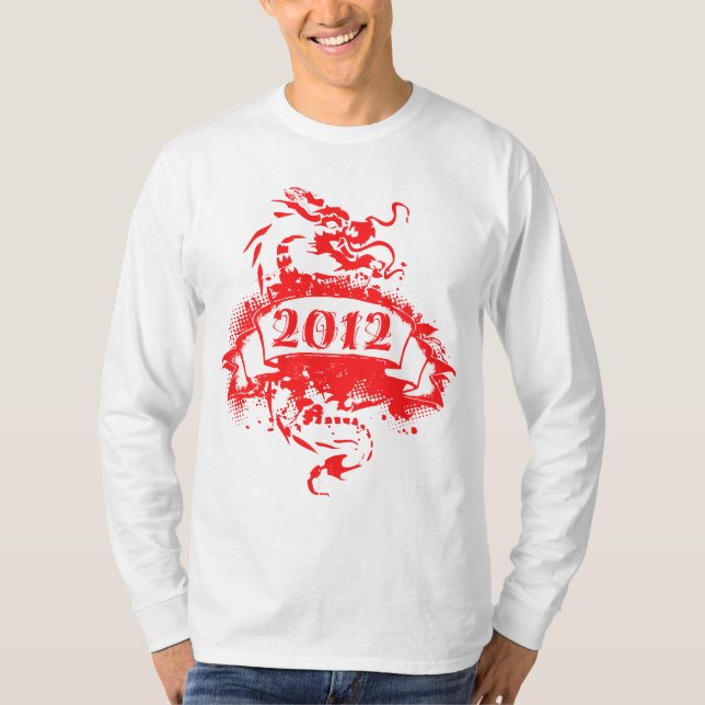 2012 - Roter Drache - T - Shirt (Vorderseite)