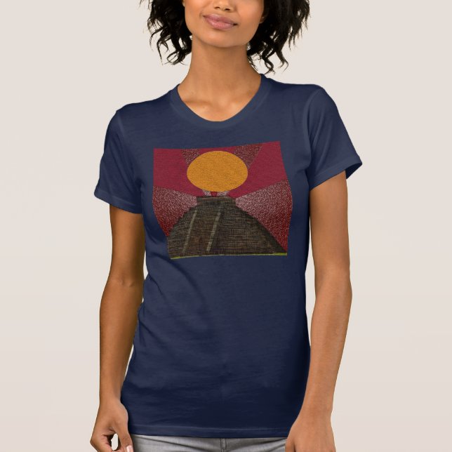 2012 Shirt-T - Shirt-Kleidung "MayaChichen Itza " T-Shirt (Vorderseite)