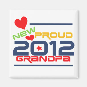 2012 stolze Großvater-T-Shirts und Geschenke Magnet