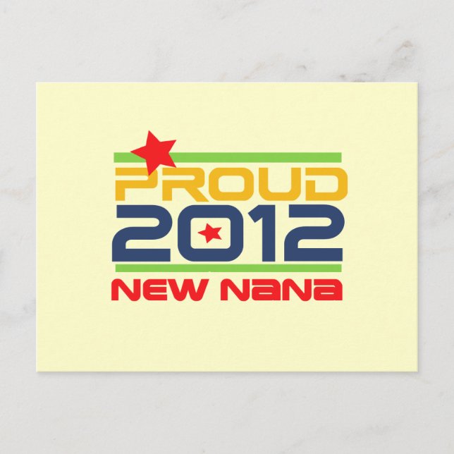 2012 stolze Nana-T - Shirts und -geschenke Postkarte (Vorderseite)