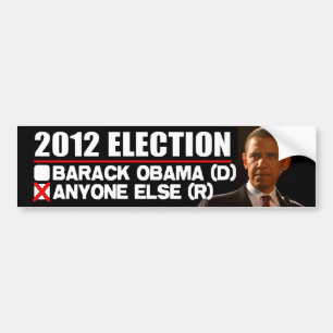 2012 Wahl - AntiObama Autoaufkleber