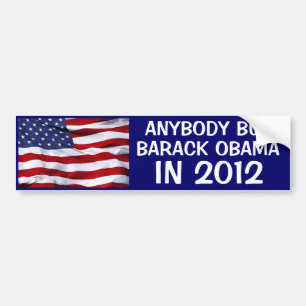 2012 WAHL - JEDES ABER BARACK OBAMA IM JAHRE 2012 AUTOAUFKLEBER