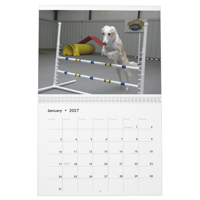 2012 Windhounds de soie dans le calendrier (Jan 2027)