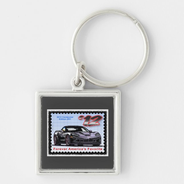 2012 Z06 hundertjährige Ausgabe Korvette Schlüsselanhänger (Vorne)