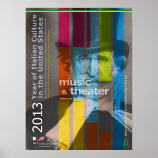2013 Année de la culture italienne Poster Giuseppe