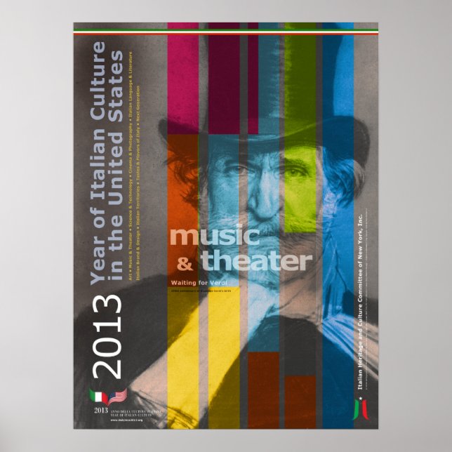 2013 Année de la culture italienne Poster Giuseppe (Devant)