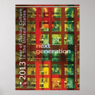 2013 Année de la culture italienne Poster Italie