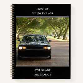 2013 Black Muscle Sports Car Notizbuch