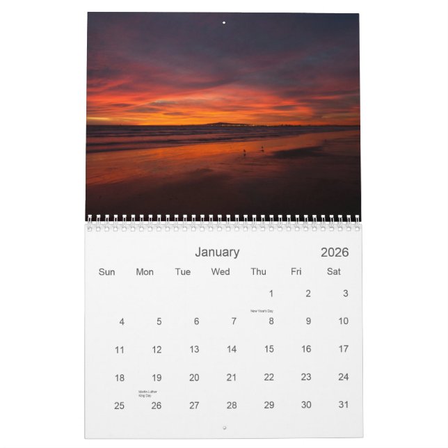 2013 calendrier - vues de la Californie (Jan 2026)