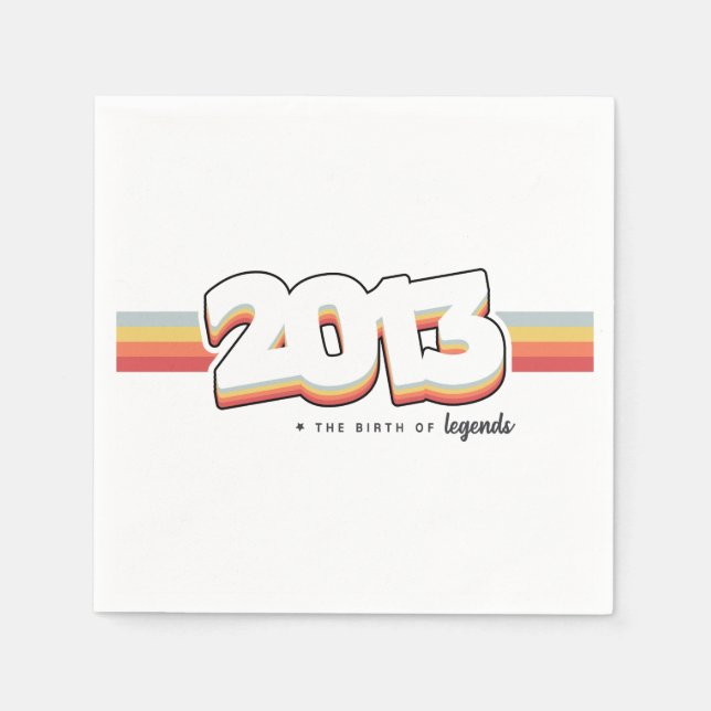 2013 Die Geburt von Legenden Serviette (Vorderseite)