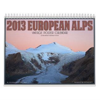 2013 europäische Alpen Kalender