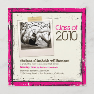 2013 faire-part grunges d'obtention du diplôme